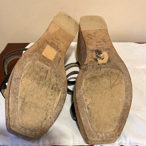 Jimmy Choo leather strap, cork heel Sandals - Picture 7 of 7